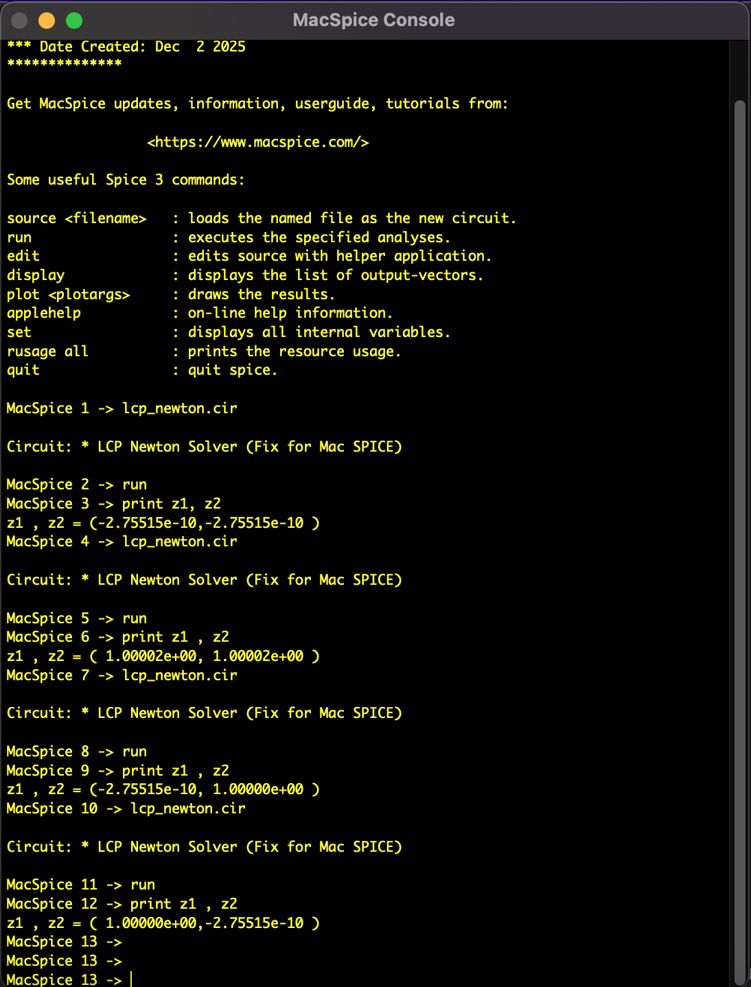 LCP Newton Result - Spatial Distribution